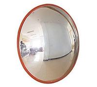 KATSU Convex Traffic Mirror 45cm 180 Degree Curved Wide Angle Mirror for Road Safety Shop Garage Warehouse Security to Eliminate Blind Spots with Wall Fixing Bracket 457133