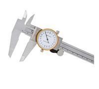 KATSU Dial Caliper Vernier 200mm 8 Inch Stainless Steel, High Precision Shockproof and Lockable Head 4 Way Gauge Micrometer 401231