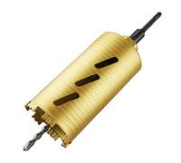 KATSU Diamond Core Drill Bit Φ 102 x 180mm with SDS Adapter and Pilot Drill for Dry Drilling, Masonry Concrete Wall Hole Saw 1417911