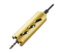 KATSU Diamond Core Drill Bit Φ 76 x 180mm with SDS Adapter and Pilot Drill for Dry Drilling, Masonry Concrete Wall Hole Saw 1417907