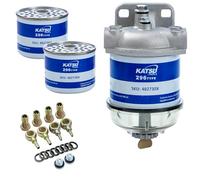 KATSU Diesel Fuel Filter Water Seperator Kit with 2 Extra Filters Compatible with CAV296 for Diesel Engines Marine Boat Trucks Tractors Electric Generators 482730X