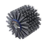 KATSU Drawing Wheel Brush 120mm Grit #180 Abrasive Drum Wood Steel Burnishing Polishing Wheel Angle Grinder Burnisher Polisher Replacement SP10009335