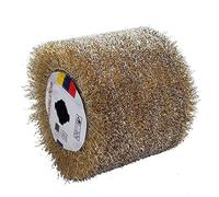 KATSU Drum Sander Wire Brush Brass Coated Steel 120mm 0.3mm Wire Diameter Angle Grinder Burnisher Polisher Replacement SP10009310