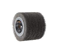 KATSU Drum Sander Wire Brush Stainless Steel 120mm 0.15mm Wire Diameter Angle Grinder Burnisher Polisher Replacement SP10009346