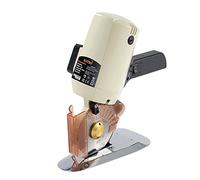 KATSU Electric Fabric Cutter 220V 250W with 100mm Blade and 27mm Max Trimming Thickness, Cloth Textile Leather Rubber Cutting Machine 103916