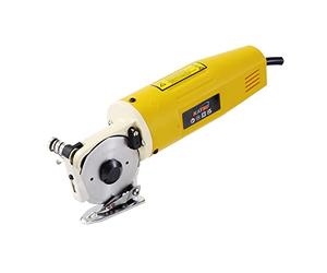 KATSU Electric Fabric Cutter with 70mm Blade and 25mm Max Trimming Thickness, 220V Cloth Textile Leather Rubber Cutting Machine 103912