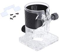 KATSU Electric Hand Trimmer Wood Router Joiner Tools Plastic Base Protective Shield Accessory Base with Rubber for Merry Tools 100365 Router SP10031106