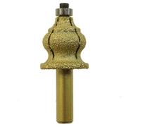 KATSU Electroplated Diamond Stone Marble Grinding Edge Router Bit 1/2" Shank Woodworking Trimming Carving Milling Cutter Tool for Marble/Granite/Quartz, 15 Models (114)