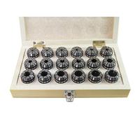 KATSU ER32 Spring Collet Set 18 Pieces 3-20mm Gripping Range Precision Router Collet Chuck for CNC Workholding Engraving Machine and Milling Lathe Tool 11028299
