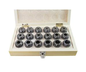 KATSU ER32 Spring Collet Set 18 Pieces 3-20mm Gripping Range Precision Router Collet Chuck for CNC Workholding Engraving Machine and Milling Lathe Tool 11028299