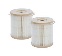 KATSU Filter Element 2040PM/TM 2 Pieces Compatible with Racor FG900 F900 Diesel Engine Fuel Filter Water Separator Replacement Truck Tractors Marine Electric Generator SP48272102