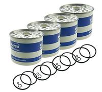 KATSU Filter Element 4 Pieces Compatible with Racor CAV296 Diesel Engine Fuel Filter Water Separator Replacement Truck Tractors Marine Electric Generator SP48273003
