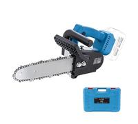 KATSU FIT-BAT 21V Brushless Cordless Chainsaw 10 Inch Handheld Electric Pruning Saw with Extra Chain, in Plastic Case, for Garden Tree Pruning Wood Cutting, Without Battery 102776