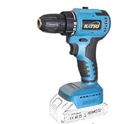 KATSU FIT-BAT 21V Brushless Cordless Drill Driver, 10mm Keyless Chuck, 2 Gear Speed and LED Light, Ideal for Home DIY Tasks, No Battery and Charger 102363