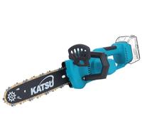 KATSU FIT-BAT 21V Brushless Cordless Electric Chainsaw 12 Inch with Extra Chain for Garden Trees Pruning Wood Cutting Sawing, No Battery and Charger 102740