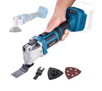 KATSU FIT-BAT 21V Brushless Cordless Oscillating Multitool, 6 Variable Speed, Quick Change System, for Sanding Grinding Scraping, with Accessories, No Battery or Charger