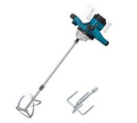KATSU FIT-BAT 21V Brushless Cordless Paddle Mixer Electric Plaster Mixing Machine, 6 Variable Speed, Extra Stirrer, for Paint Cement Concrete and Mortar, Battery Not Included