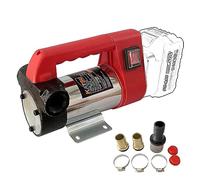 KATSU FIT-BAT 21V Cordless Diesel Transfer Pump Portable Self Priming Fuel Oil Extractor Changing Pump for Tractor Caravan Boat Truck, No Battery and Charger