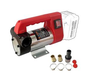 KATSU FIT-BAT 21V Cordless Diesel Transfer Pump Portable Self Priming Fuel Oil Extractor Changing Pump for Tractor Caravan Boat Truck, No Battery and Charger