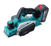 KATSU FIT-BAT Cordless Planer 21V/18V with 4.0Ah Battery and Charger, Electric Hand Planer with 82mm Width and 2mm Depth, 15000rpm, Extra Set of Blades Included 102785