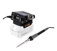 KATSU FIT-BAT Cordless Soldering Station 18V/21V Digital Soldering Iron Welding Station with Adjustable Temperature, Ideal for DIY Electronics Electrical Repairing, Battery Not Included
