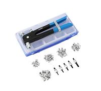 KATSU Hand Nut Rivet Gun Kit 86PCs Manual Riveter Threaded Rivet Nut Inserts M3 M4 M5 M6 M8 for Cars Trailers Electric Boards and Other Applications 405552