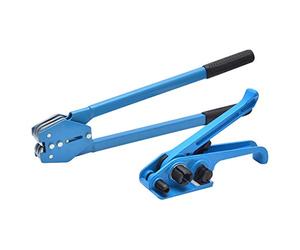 KATSU Hand Strapping Banding Kit Nylon Strap Pallet Heavy Duty Tensioner Crimper Tool 12mm, Ideal for 11-19mm Width PET/PP Plastic Strap 832302