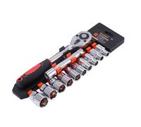KATSU Socket Set 1/2" 12PC On Plastic Holder