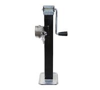 KATSU Heavy Duty Weld-On Pipe-Mount Swivel Trailer Jack 7000lbs, 16.5" Vertical Travel, Car Trailer Support Stand Manual Lifting Tool for RV Camper Travel Trailer Caravan