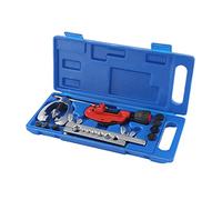 KATSU Imperial Copper AC Brake Double Flaring 10Pcs Tool Kit for Copper, Aluminium, Soft Steel + Tube Cutter + Extra Adapters