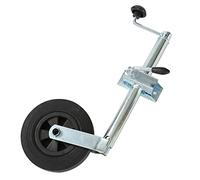KATSU Jockey Wheel 200x50mm 220lbs Loading Capacity 530mm Height Heavy Duty Car Trailer Caravan Couplings Galvanized Steel Jockey Wheel with Clamp 161803