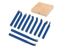 KATSU Lathe Turning Milling Cutting Tool Set 11 Pieces 8mm Cemented Carbide Tip Tipped Brazed Boring Welding Cutter for Lathes CNC Metalworking Engineering 11011808