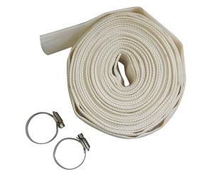 KATSU Layflat Discharge Hose Pipe 10m x 38mm 1-1/2 Inch Diameter with 2 Clips Odour Free for Submersible & Other Water Pumps, Draining Pond, Garden Irrigation, Hot Tub, Swimming Pool or Sump 664343