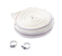 KATSU Layflat Discharge Hose Pipe 20m x 25mm 1-Inch Diameter with 2 Clips Odour Free for Submersible & Other Water Pumps, Draining Pond, Garden Irrigation, Hot Tub, Swimming Pool or Sump 664325