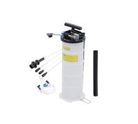 KATSU Manual Pneumatic Oil Extractor Pump 6.5 L Fluid Evacuator Motor Engine Oil Change Petrol Fuel Transfer Vacuum Suction Pump with 4 Probes for Cars Motorbikes Marine