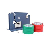 KATSU Plastic Bag Neck Sealer Tape Dispenser with One Spare Blade and 10 Rolls Tapes 45m Each, Food Bread Loaf Bag Packaging Sealer Fits 9-12mm Wide Tapes 832154