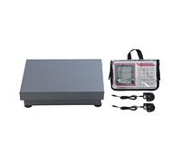 KATSU Platform Scale 200kg/100g Heavy Duty Digital Wireless Rechargeable Postal Scale with LCD Display and 35x45cm Rust Proof Carbon Steel Platform for Shipping Parcel Warehouse