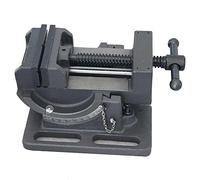 KATSU Tilting Drill Press Vice 4 Inch 100mm, Professional Pillar Drill Machine Milling Tilting Angle Vice for Steel Work Workbench Table Bench Clamp Benchtop 4021634