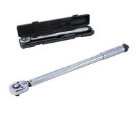 KATSU Tools 1/2-Inch Drive Ratchet Torque Wrench 28-210 Nm Micrometre Reversible Mechanic Hand Tool in Plastic Storage Case 423901