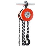 KATSU Tools 1 Ton Chain Block Hoist, 3m Lift Height Heavy Load Lifting Tool