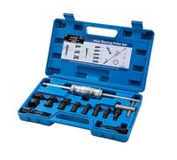 KATSU Tools 12-Piece Blind Hole Inner Bearing Puller Kit with Slide Hammer and Expandable Collets 8-32mm for Auto & Motorcycle Workshop, Model 450745