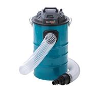 KATSU Tools 1200W 55 Litre Industrial Vacuum Cleaner, Workshop Saw Dust Collector, HEPA Filter, Filtration Up to 0.5 Microns, Powerful Suction with 2m Hose, 5 Adapters Included, 171182