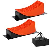 KATSU Tools 2 Pack Camper Levelers RV Caravan Levelling Ramps Blocks 6 Inch Extra High Lifting 13.5 Ton Capacity Heavy Duty for Motorhome Van Trailer with Carry Bag, 424 x 170 x 174mm