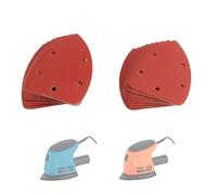 KATSU Tools 20 Pieces Mouse Sander Sandpaper 80/120 Grit Detail Sander Sanding Discs, Hook and Loop, Ideal for Wood, Furniture Daily Polishing SP10017901