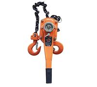 KATSU Tools 3 Ton Chain Hoist Lever Block - Manual Ratchet Puller, 1.5m Lift, 3000kg Capacity, Heavy Duty Come Along Winch with Hooks for Lifting & Pulling 181717