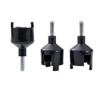 KATSU Tools 3PCs Electric Fence Drill Chuck for Insulators Screw-in Ring Insulator Wood Post, Use with Electric Drill Driver for Quick and Easy Install Fencing Ring Insulators Screw