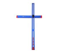 KATSU Tools 4-in-1 Drilling Positioning Ruler 900mm/35", Aluminium Alloy, Cabinet Hardware Jig, Woodworking Drawer Door Hole Drilling Template Marking Gauge Tools, Model 311408