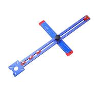 KATSU Tools 4 in 1 Router Milling Groove Bracket 600mm/24", Aluminium Alloy, Inch + Metric, Adjustable Cabinet Hardware Jig for Wood Trimmer Router Tool Woodworking, Model 105475