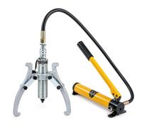 KATSU Tools 5 Ton Hydraulic Gear Puller with Manual Pump, 3 or 2 Jaws | Split-Unit, Manual Hydraulic Press Pulley Gear Seperator, Bearing Motor Hub Splitter, Wheel Remover, Model 450580