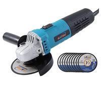 KATSU Tools 710W Corded Angle Grinder 115mm with 10 Pieces Cutting Discs